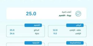 البيئة: هطول أمطار في 8 مناطق والقصيم الأعلى كمية - خبر صح