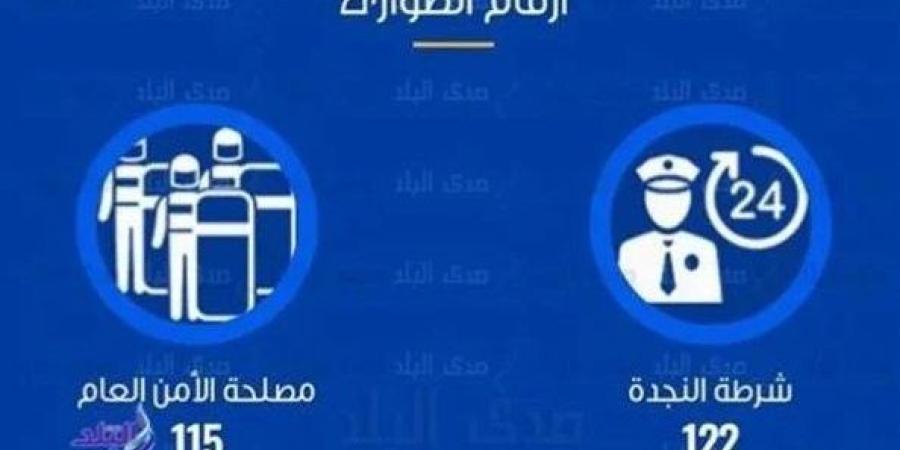 النجدة والمرور.. أرقام تهمك فى حالة الطوارئ - خبر صح