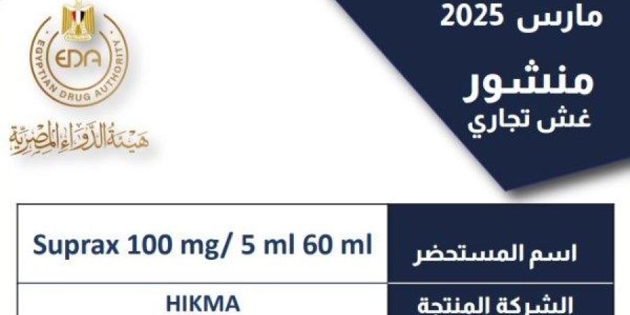 ضبط وتحريز تشغيلة مضاد حيوي شهير من الأسواق فوراً - خبر صح