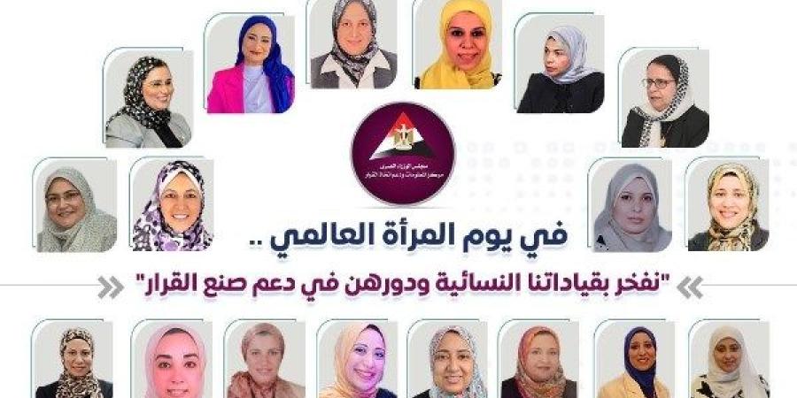 في اليوم العالمي للمرأة.. معلومات الوزراء يحتفي بدورها في مسيرة التنمية - خبر صح